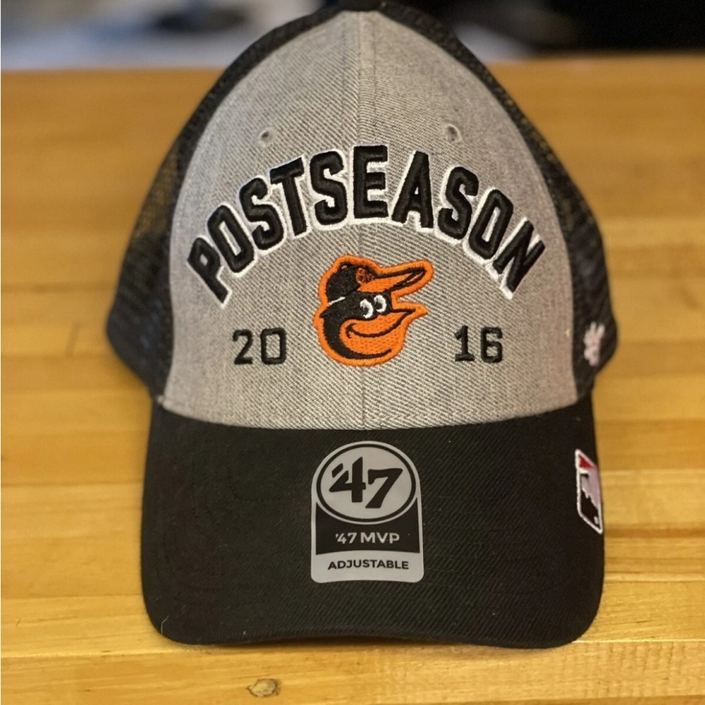 47 Black and Gray Postseason Hat
